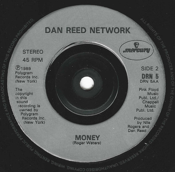 Dan Reed Network - Lover / Money - Used Vinyl Record 7" image 4