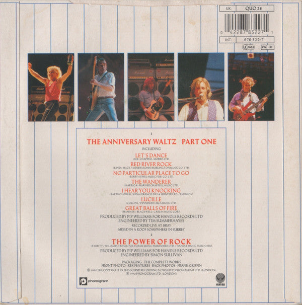 Status Quo - Anniversary Waltz - Used Vinyl Record 7" image 6