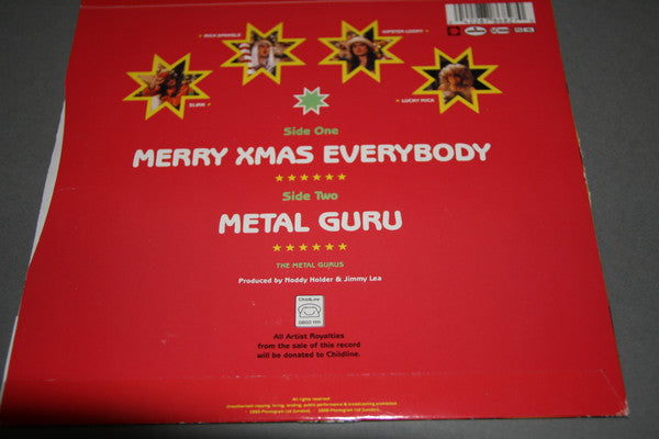 Metal Gurus - Merry Xmas Everybody - Used Vinyl Record 7" image 2