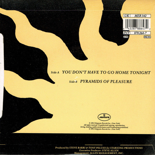 Triplets - You Don't Have To Go Home Tonight - Used Vinyl Record 7" image 2