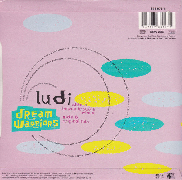 Dream Warriors - Ludi - Used Vinyl Record 7" image 6