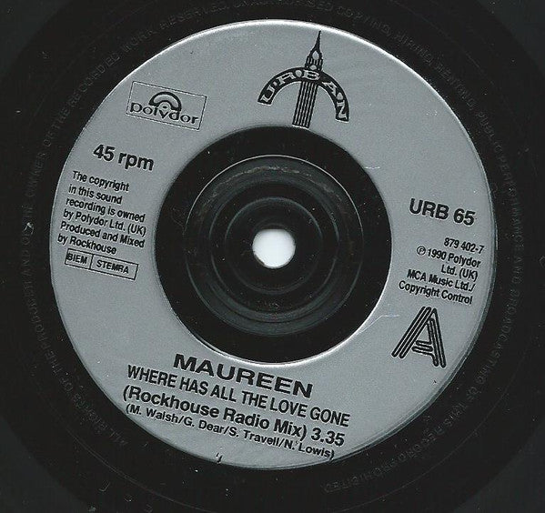 Maureen Walsh - Where Has All The Love Gone - Used Vinyl Record 7" image 3
