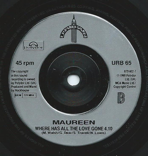 Maureen Walsh - Where Has All The Love Gone - Used Vinyl Record 7" image 4