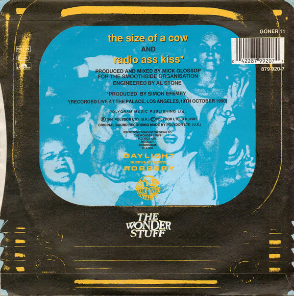 Wonder Stuff - Size Of A Cow - Used Vinyl Record 7" image 2