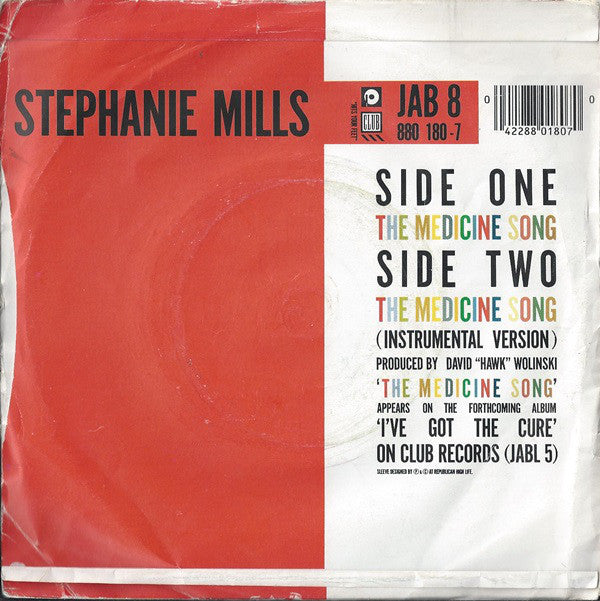 Stephanie Mills - Medicine Song - Used Vinyl Record 7" image 2