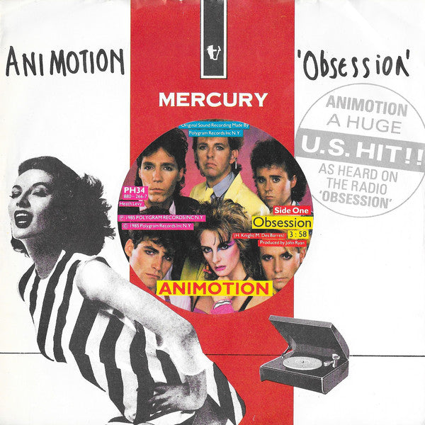 Animotion - Obsession - Used Vinyl Record 7" image 5