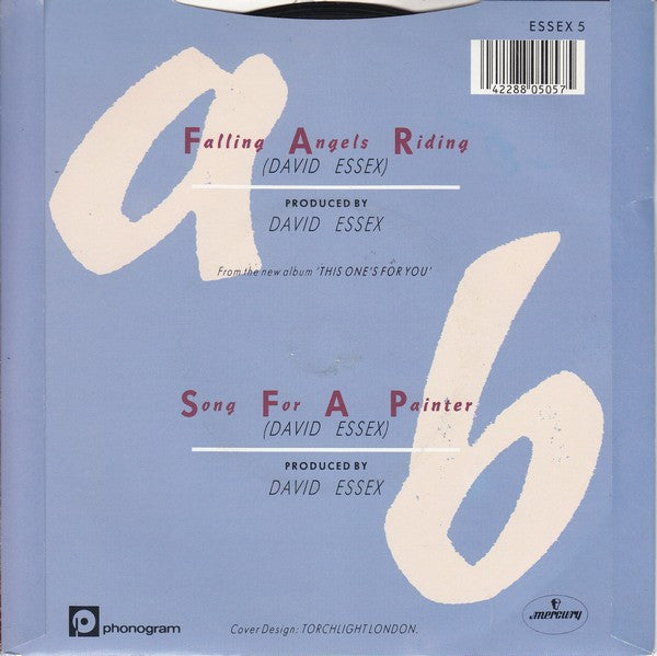 David Essex - Falling Angels Riding - Used Vinyl Record 7" image 2