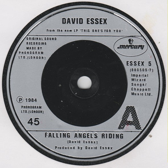 David Essex - Falling Angels Riding - Used Vinyl Record 7" image 3
