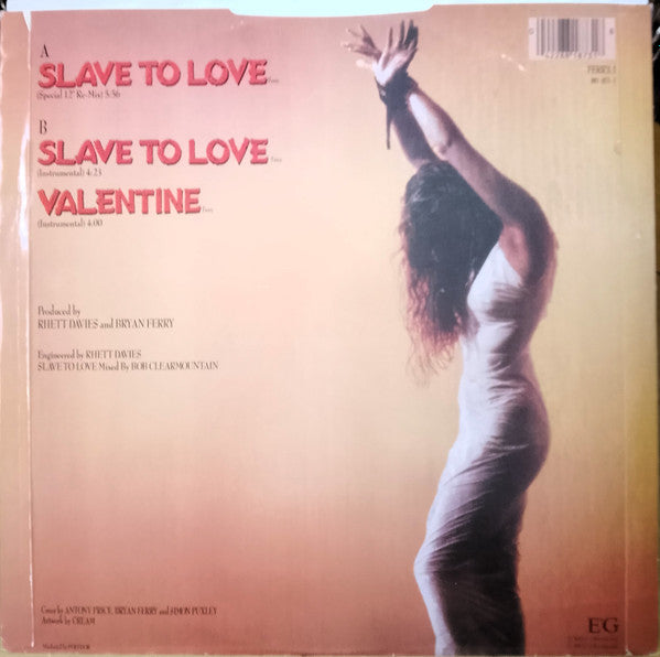 Bryan Ferry - Slave To Love - Used Vinyl Record 12" image 3