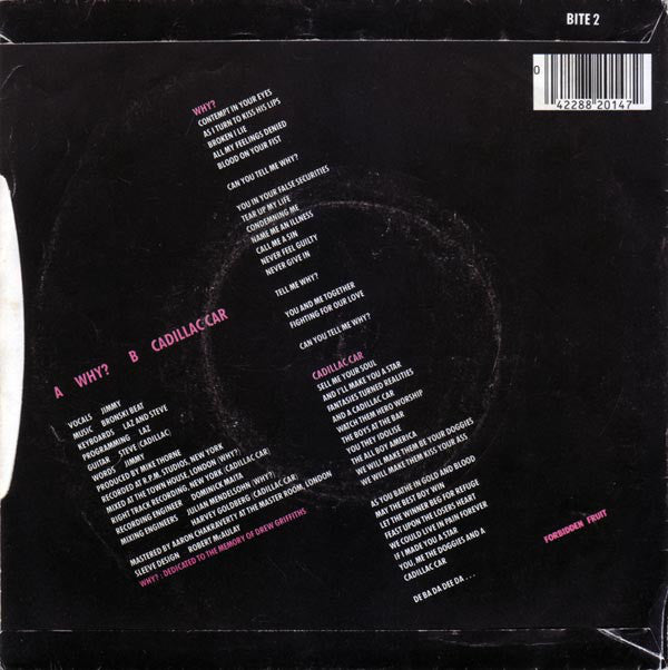 Bronski Beat - Why? - Used Vinyl Record 7" image 2
