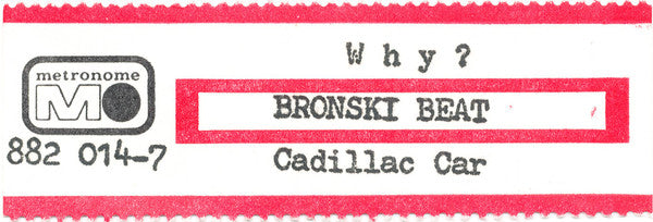 Bronski Beat - Why? - Used Vinyl Record 7" image 5