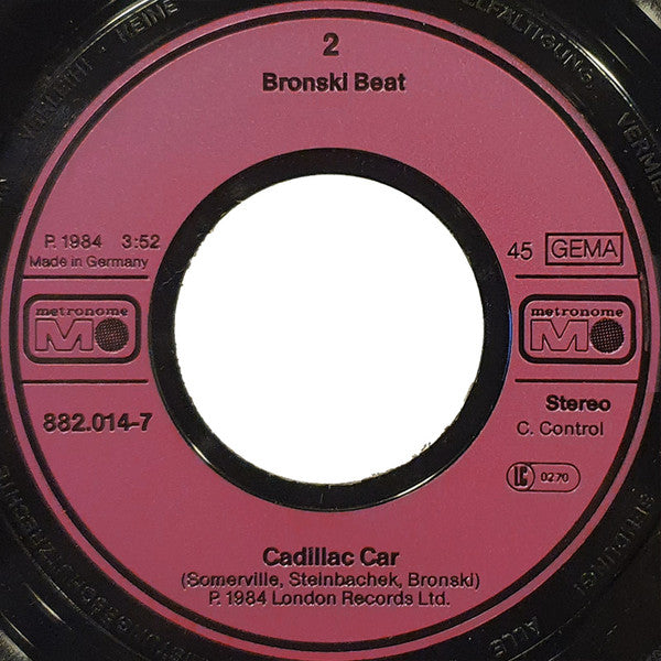 Bronski Beat - Why? - Used Vinyl Record 7" image 9