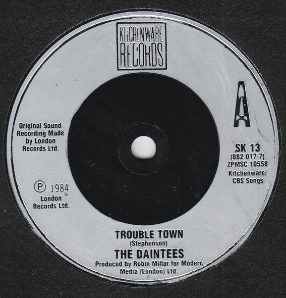 Daintees - Trouble Town - Used Vinyl Record 7" image 3