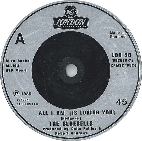 Bluebells - All I Am (Is Loving You) - Used Vinyl Record 7" image 7
