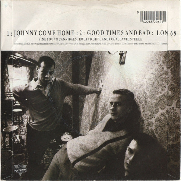 Fine Young Cannibals - Johnny Come Home - Used Vinyl Record 7" image 6