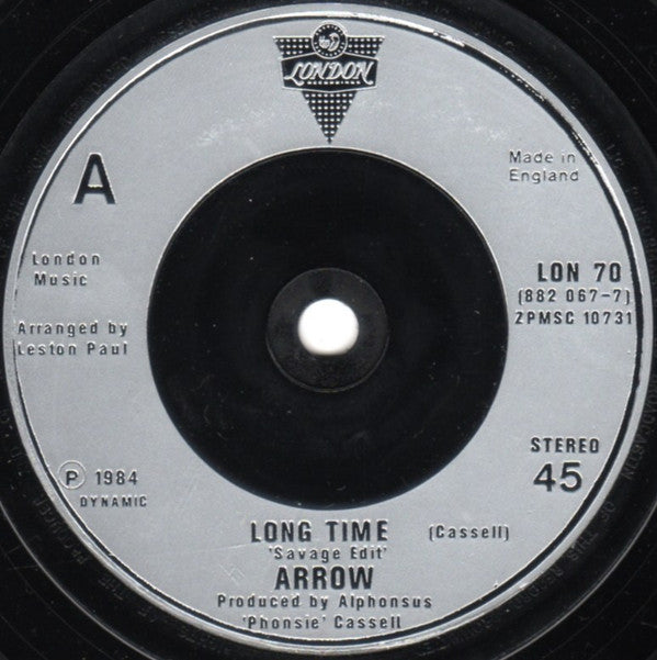 Arrow - Long Time - Used Vinyl Record 7" image 3