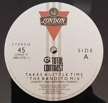 Total Contrast - Takes A Little Time - Used Vinyl Record 12" image 7