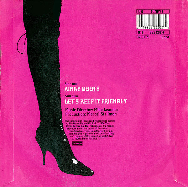 Patrick MacNee - Kinky Boots - Used Vinyl Record 7" image 2