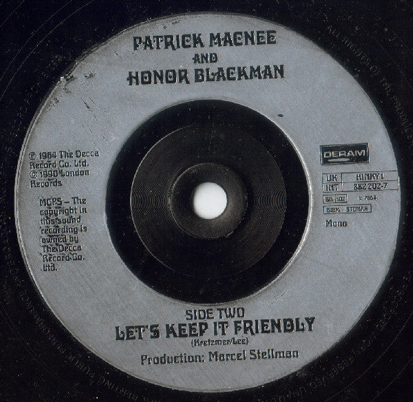 Patrick MacNee - Kinky Boots - Used Vinyl Record 7" image 8