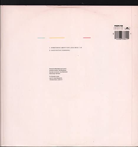 Level 42 - Something About You (Sisa Mix) - Used Vinyl 12" image 2