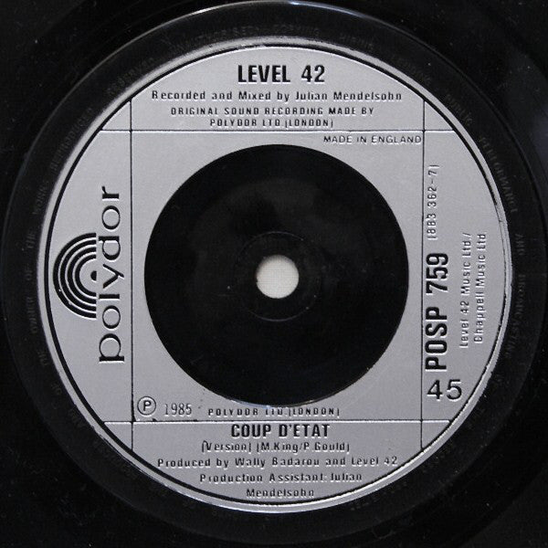 Level 42 - Something About You - Used Vinyl Record 7" image 4