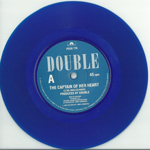 Double - Captain Of Her Heart - Used Vinyl Record 7" image 2