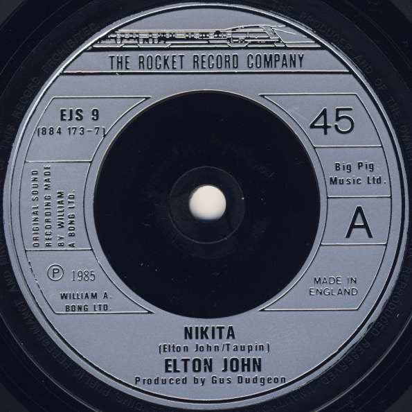 Elton John - Nikita - Used Vinyl Record 7" image 7