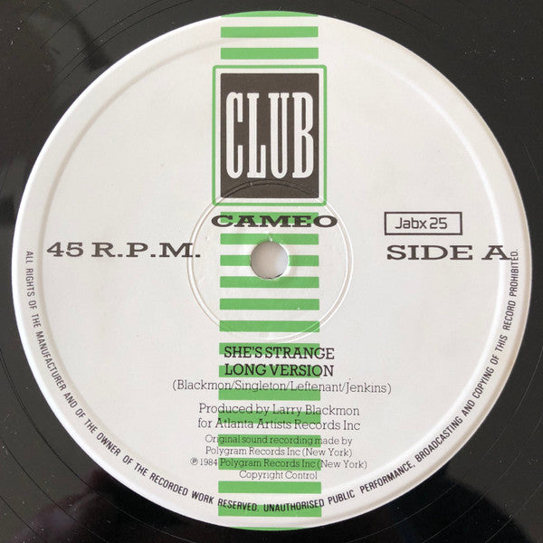 Cameo - She's Strange /  Megamix - Used Vinyl Record 12" image 3