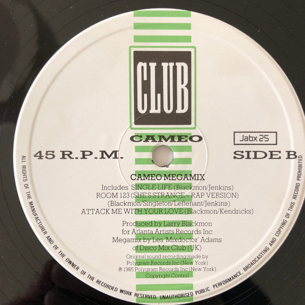 Cameo - She's Strange /  Megamix - Used Vinyl Record 12" image 4