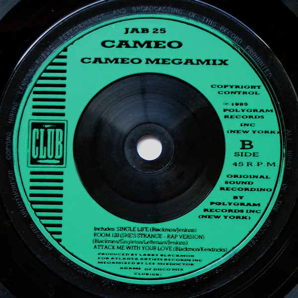 Cameo - She's Strange - Used Vinyl Record 7" image 4