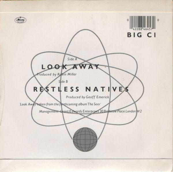 Big Country - Look Away - Used Vinyl Record 7" image 6