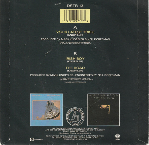 Dire Straits - Your Latest Trick - Used Vinyl Record 7" image 2