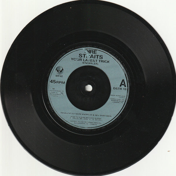 Dire Straits - Your Latest Trick - Used Vinyl Record 7" image 3