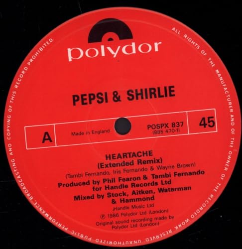 Pepsi & Shirlie - Heartache - Used Vinyl Record 12" image 3