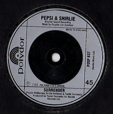 Pepsi & Shirlie - Heartache - Used Vinyl Record 7" image 4