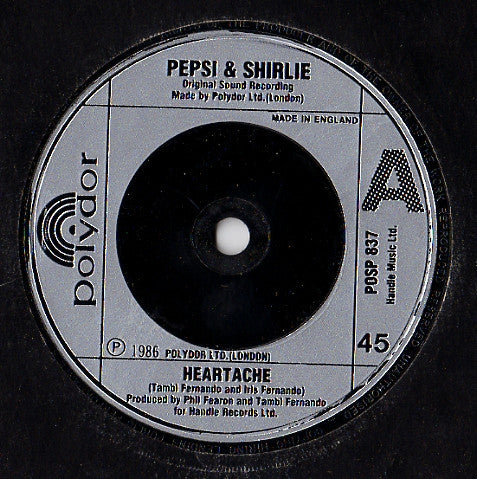 Pepsi & Shirlie - Heartache - Used Vinyl Record 7" image 7