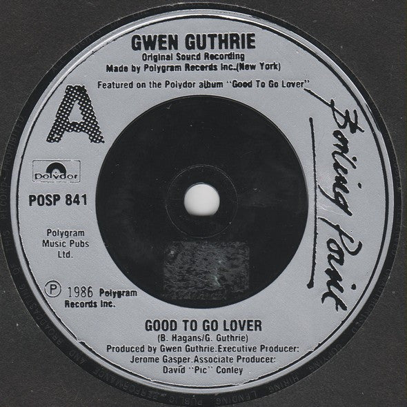 Gwen Guthrie - Good To Go Lover c/w Outside In The Rain - Used Vinyl R image 7