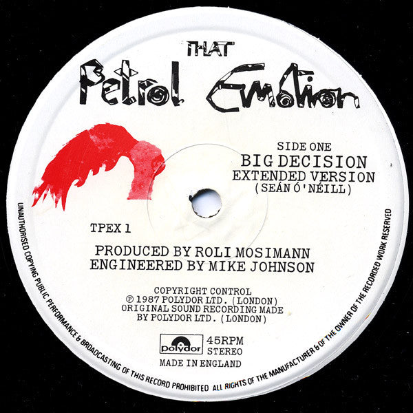 That Petrol Emotion - Big Decision - Used Vinyl Record 10" image 3