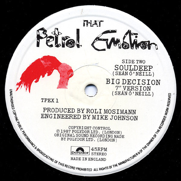 That Petrol Emotion - Big Decision - Used Vinyl Record 10" image 4