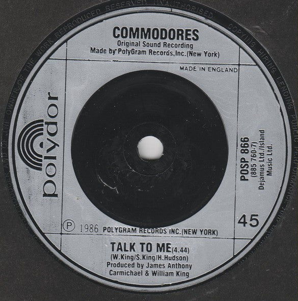 Commodores - United In Love - Used Vinyl Record 7" image 4