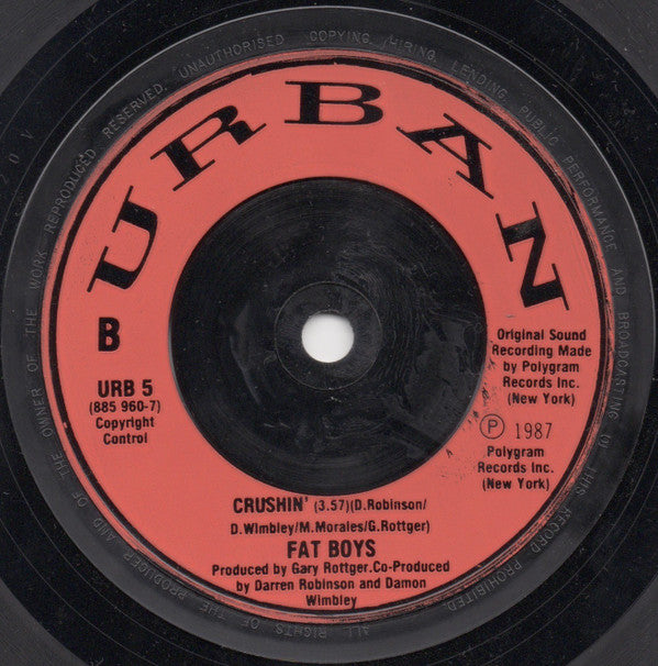 Fat Boys - Wipeout! - Used Vinyl Record 7" image 9