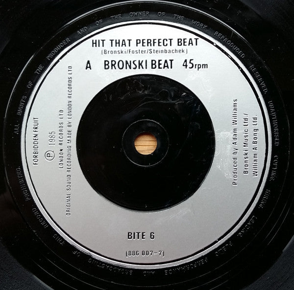 Bronski Beat - Hit That Perfect Beat - Used Vinyl Record 7" image 7