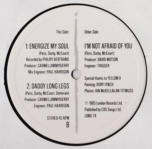 Carmel - I'm Not Afraid Of You (Extended Remix) - Used Vinyl Record 12" image 4