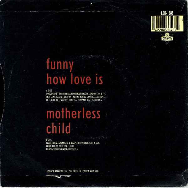 Fine Young Cannibals - Funny How Love Is - Used Vinyl Record 7" image 2