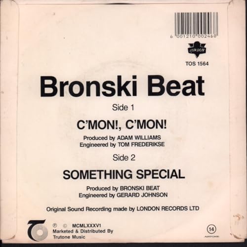 Bronski Beat - C'mon! C'mon! - Used Vinyl Record 12" image 2