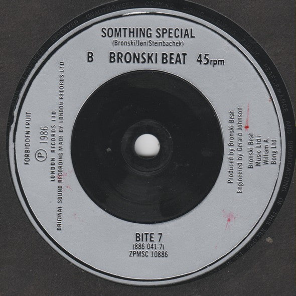 Bronski Beat - C'Mon! C'Mon! - Used Vinyl Record 7" image 8