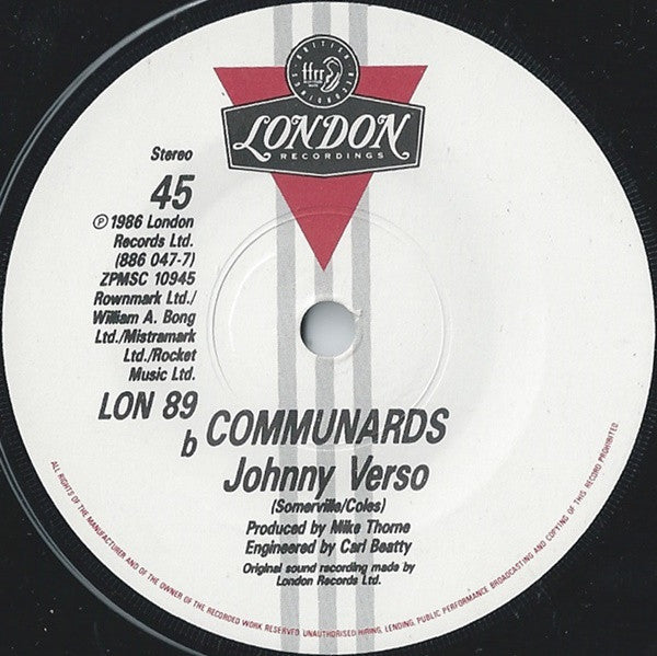 Communards - Disenchanted - Used Vinyl Record 7" image 4