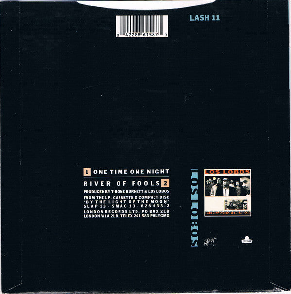 Los Lobos - One Time One Night - Used Vinyl Record 7" image 2