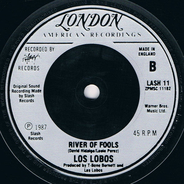 Los Lobos - One Time One Night - Used Vinyl Record 7" image 4