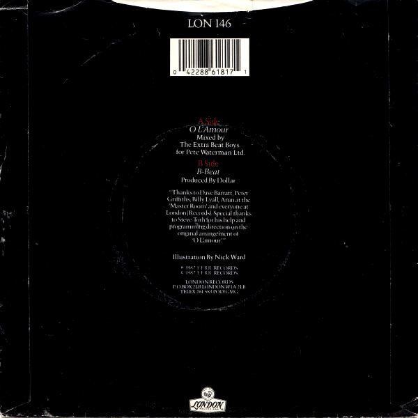 Dollar - O L'Amour - Used Vinyl Record 7" image 6